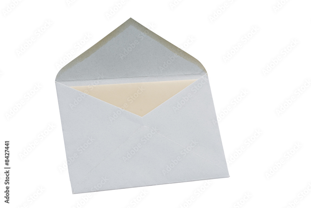 Open Envelope Isolated on White Background Open Envelope Isolated on White Background