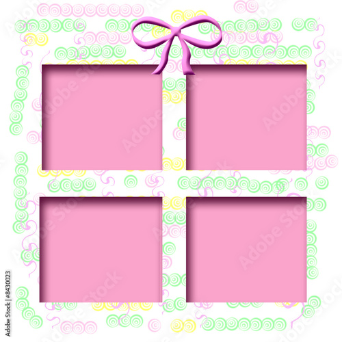 scrapbook  baby frame