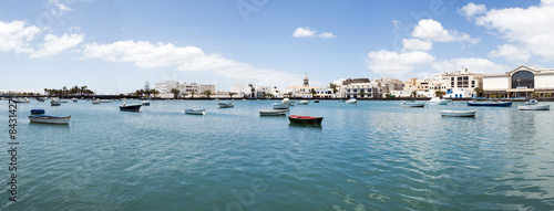 panoramic view of the laguna Charco de San Gines, Arrecife photo