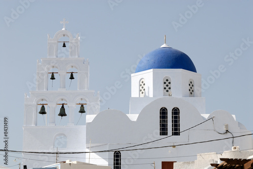 Greek orthdox church in Santorini, Greece photo