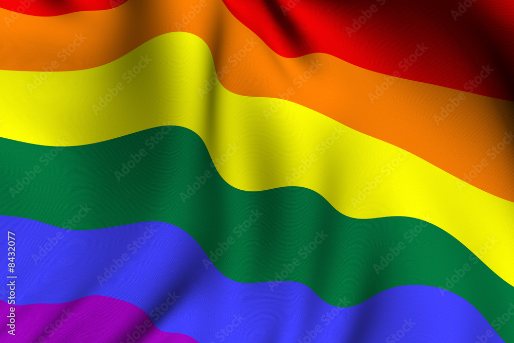 Rendered Rainbow Flag Rendered Rainbow Flag