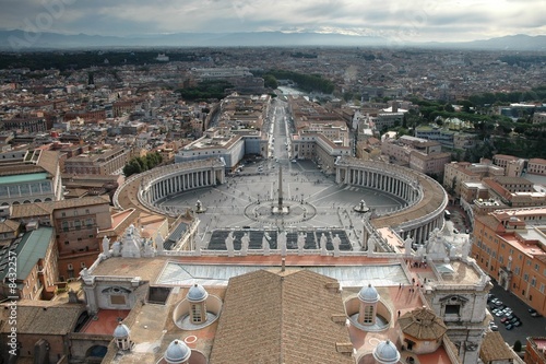 Saint Peter's Square in Vatican (Rome, Italy)