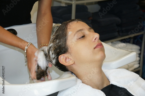 Obraz na płótnie chez le coiffeur