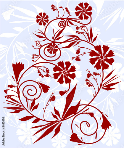 red flowers
