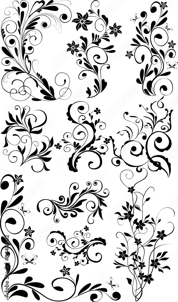 ornamental design elements - vector