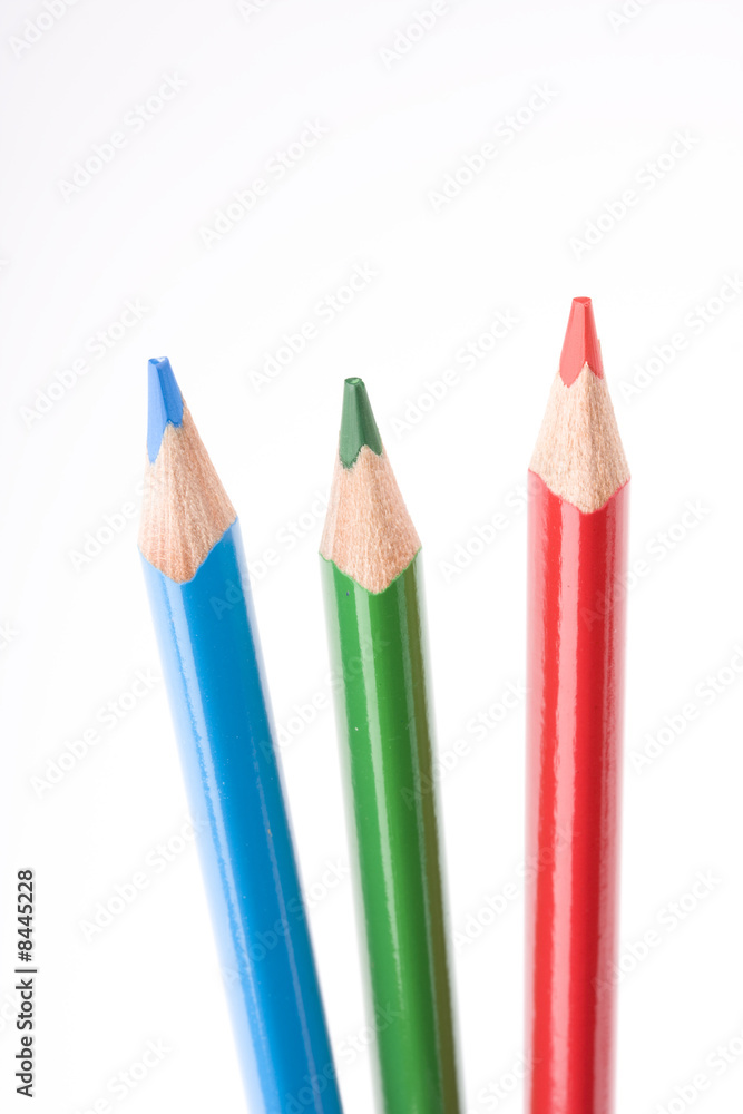 red, green and blue crayons red, green and blue crayons