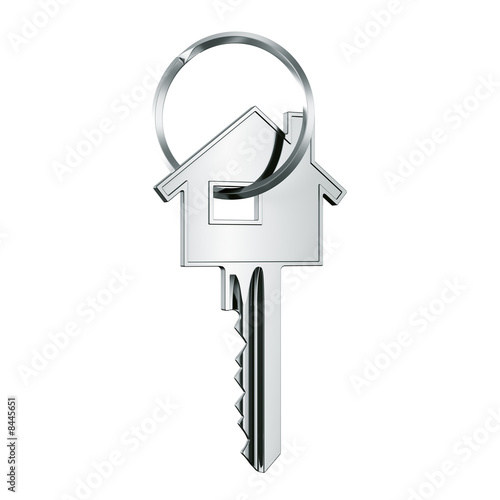 House key in key ring