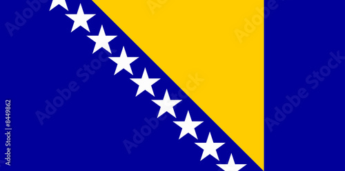 bosnien herzegowina fahne bosnia herzegovina flag photo