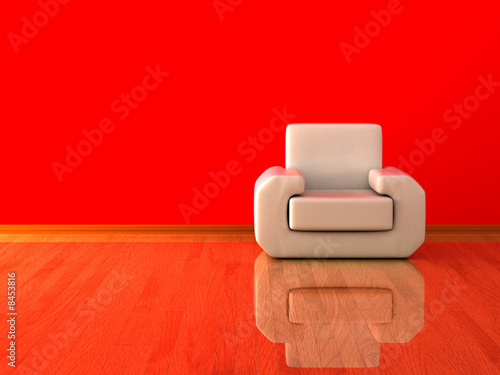 Interior of a living room. ...