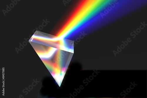 Optisches Prisma (3D Grafik)