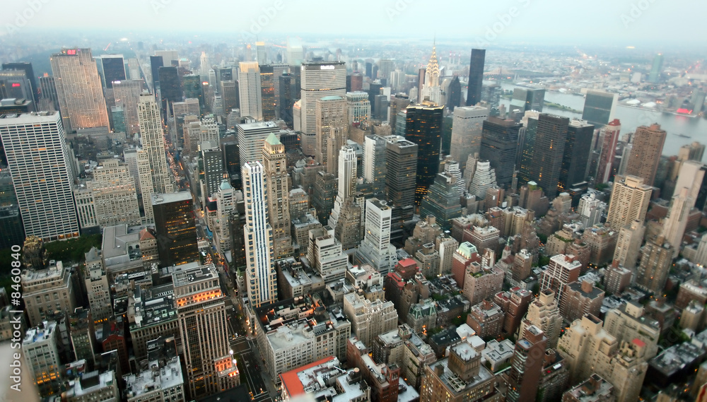Fototapeta premium USA, New York from Empire State Building