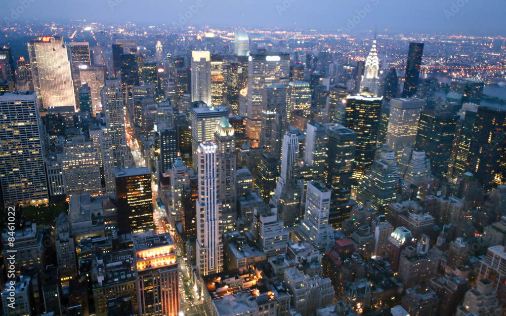 Fototapeta premium USA, New York from Empire State Building