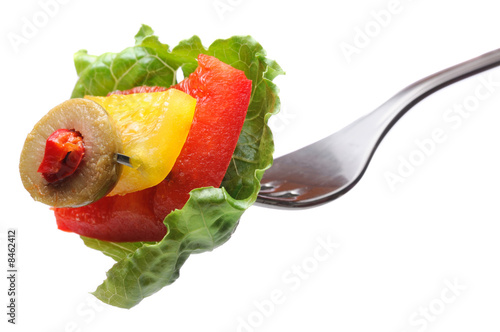 Salad On Fork
