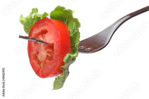 Fresh Tomato On Fork