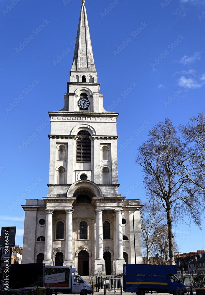 Obraz premium Christ Church à Spitalfields - East End, Londres, Angleterre