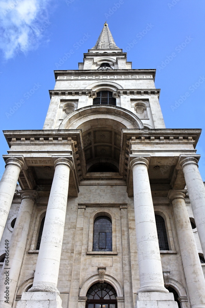 Christ Church à Spitalfields - East End, Londres, Angleterre