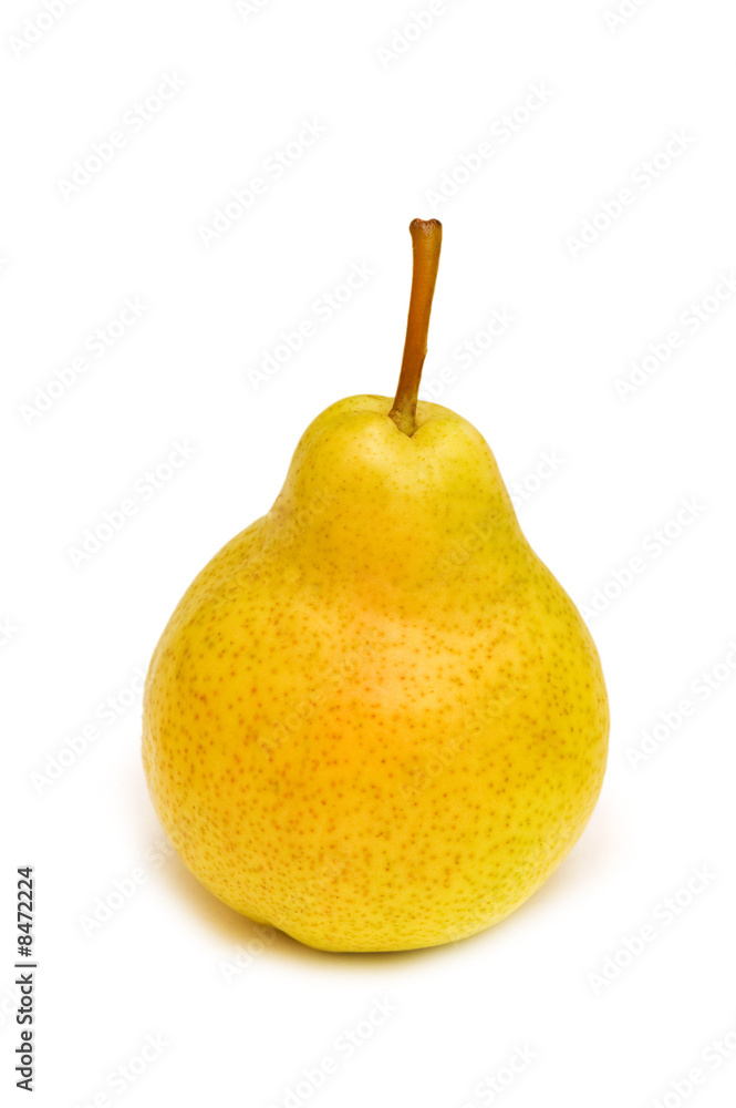 Yellow pear isolated on the white background Yellow pear isolated on the white background