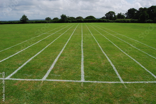 School sports field running track