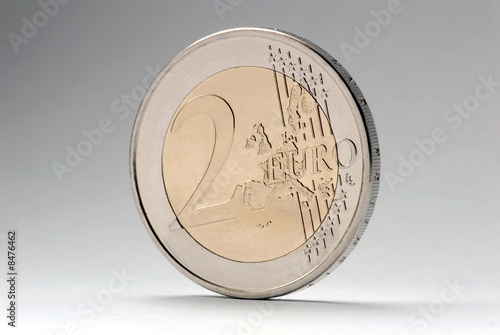 Stehende 2 Euro Münze