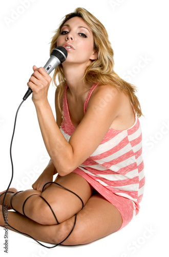 Beautiful Woman Singing
