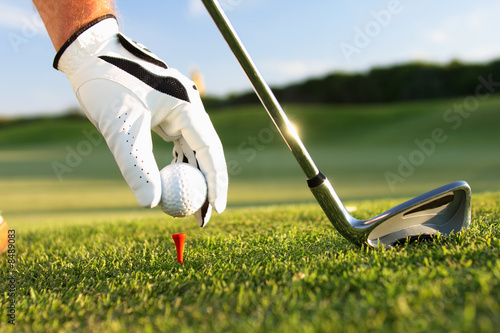 Obraz na płótnie golf tee