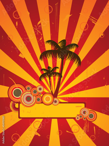 Beach party flyer