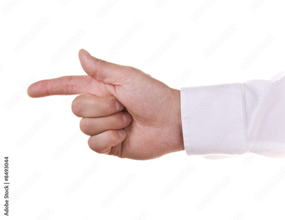 Businessman pointing Businessman pointing