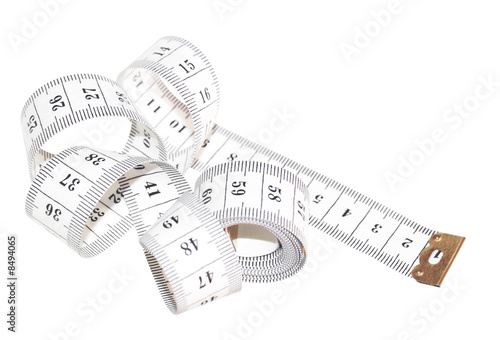 centimeter  on white, measuring tape