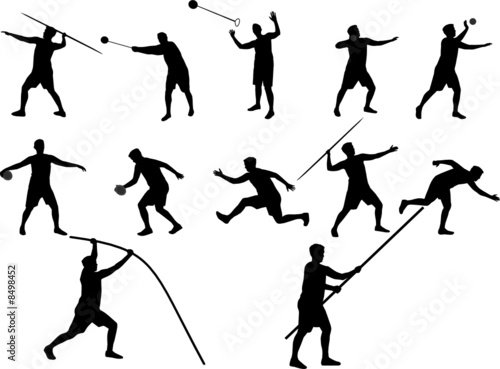 athletics silhouettes