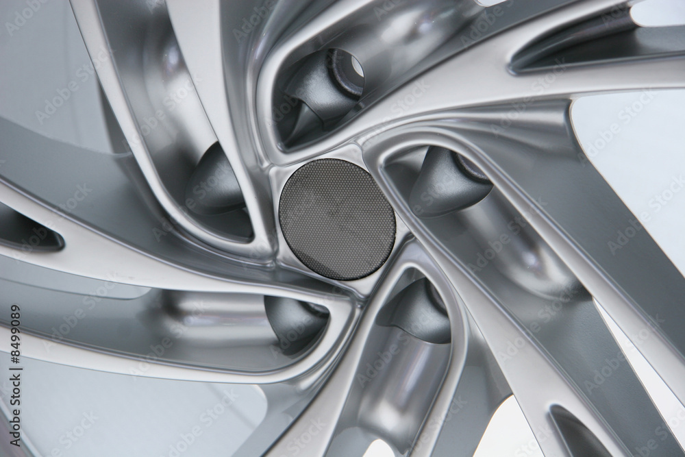 Close up wheel of a sports car Close up wheel of a sports car