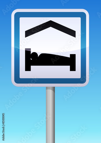Panneau de signalisation chambres d'hôtes