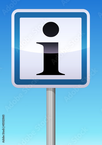 Panneau de signalisation point d'information