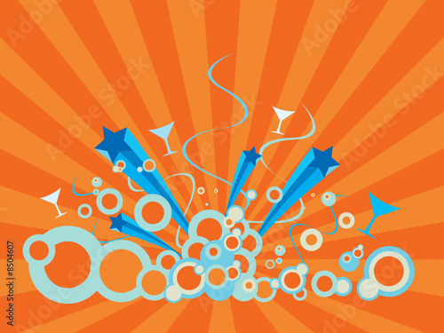 Retro party background