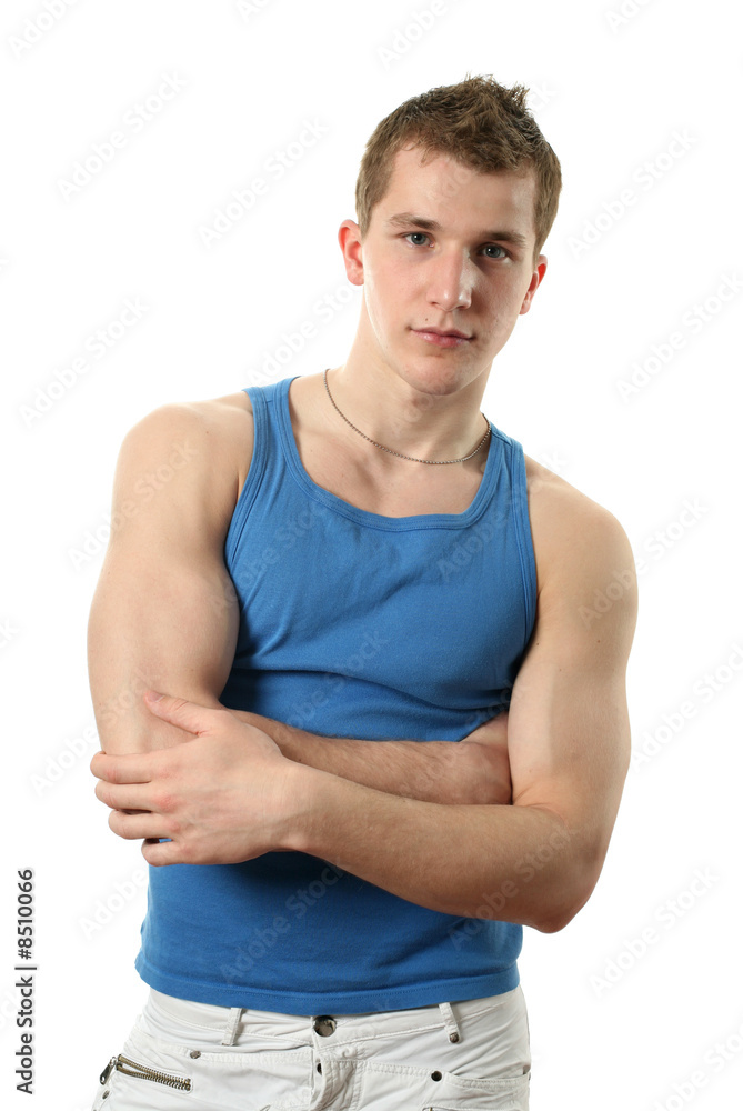 Young Man in Blue Young Man in Blue