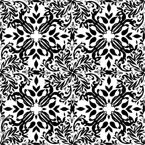 gothic mono floral