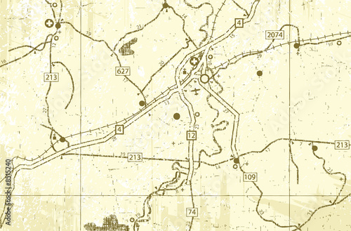 Worn map