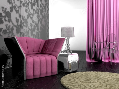 Pink design interior