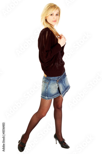 Beautiful young posing woman