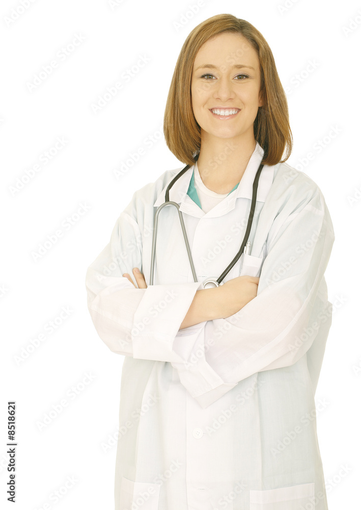 Hand Folded Woman Doctor Hand Folded Woman Doctor