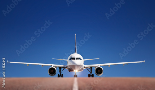 Obraz na plátně Airbus on runway
