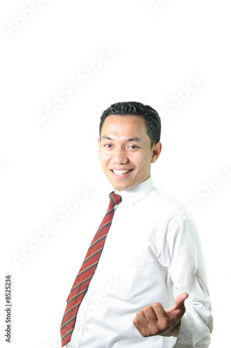 business man with nice grreting photo