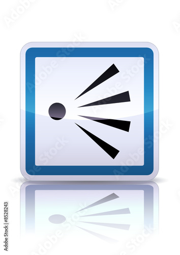 Panneau de signalisation point de vue (reflet métal)