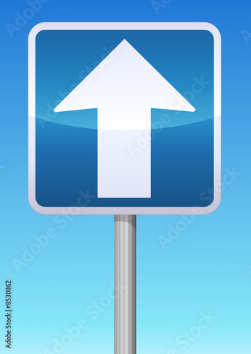 Panneau de signalisation sens unique