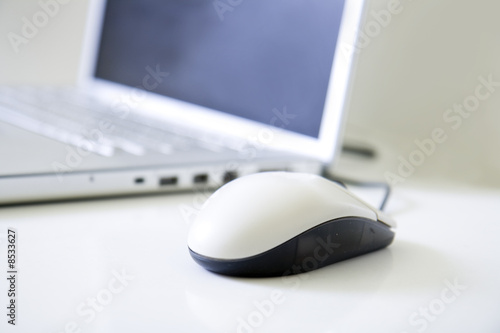 Laptop and mouse