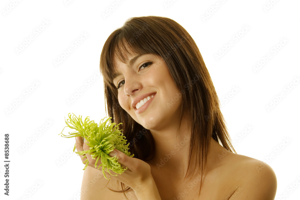 Beautiful woman in spa