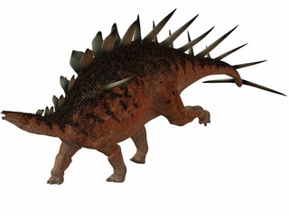 Poster Dinosaurus Kentrosaurus 3D-weergave prehistorisch dier  © Andreas Meyer