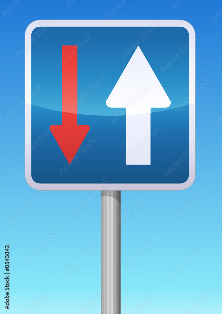 Panneau de signalisation priorité Panneau de signalisation priorité