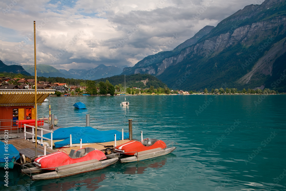 Pedal Boats on Lake Brienz, Berne Canton, Switzerland