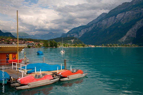 Pedal Boats on Lake Brienz, Berne Canton, Switzerland © Denis Pepin