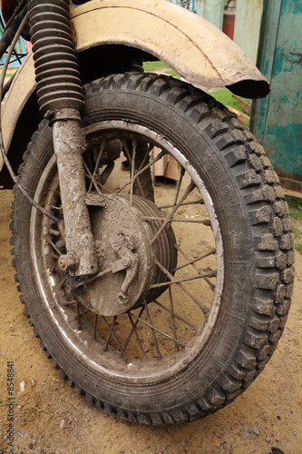 Fototapeta Naklejka Na Ścianę i Meble -  Wheel of motorcycle